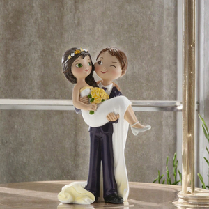 Adorno Romántico para Pastel de Boda <span class=keywords><strong>Dekora</strong></span>, Muñecas de Novia de Acrílico, 16 cm, Colorido, 305101 Wink - Product Image 3