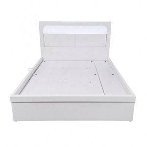 22LAD004 lit blanc pour enfants, finition mélamine, pour jeunes garçons, lit de rangement simple, ensemble de <span class=keywords><strong>chambre</strong></span> pour enfants - Product Image 4
