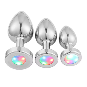 Hot Sale 3 Pcs Set Cheap Price Good Quality <strong>Jewel</strong> <strong>Heart</strong> <strong>Shape</strong> Diamond Base Anal <strong>Plug</strong> Gold <strong>Stainless</strong> <strong>Steel</strong> <strong>Butt</strong> Sex Toy for Woman - Product Image 1
