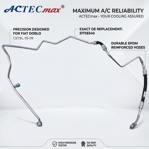 Tubería de CA AC.131.1138 para DIS <span class=keywords><strong>Fiat</strong></span> Doblo 1,3/1.9L 05-09, piezas de sistema de aire acondicionado para coche, conjunto de tubo de manguera de CA OE 51758340 - Product Image 1