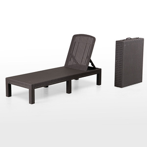 Chaise longue imperméable pour jardin, piscine, plage, terrasse, bain de soleil - Product Image 1