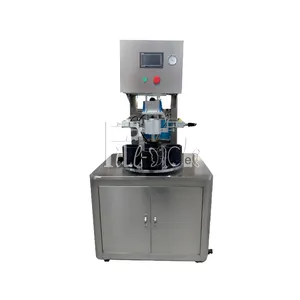 Semi Automatic 4/6 Station Butter Sauce Honey Bottles Vacuum Glass Bottle Jar Capping Machine / Sealer with Vacuum Pump