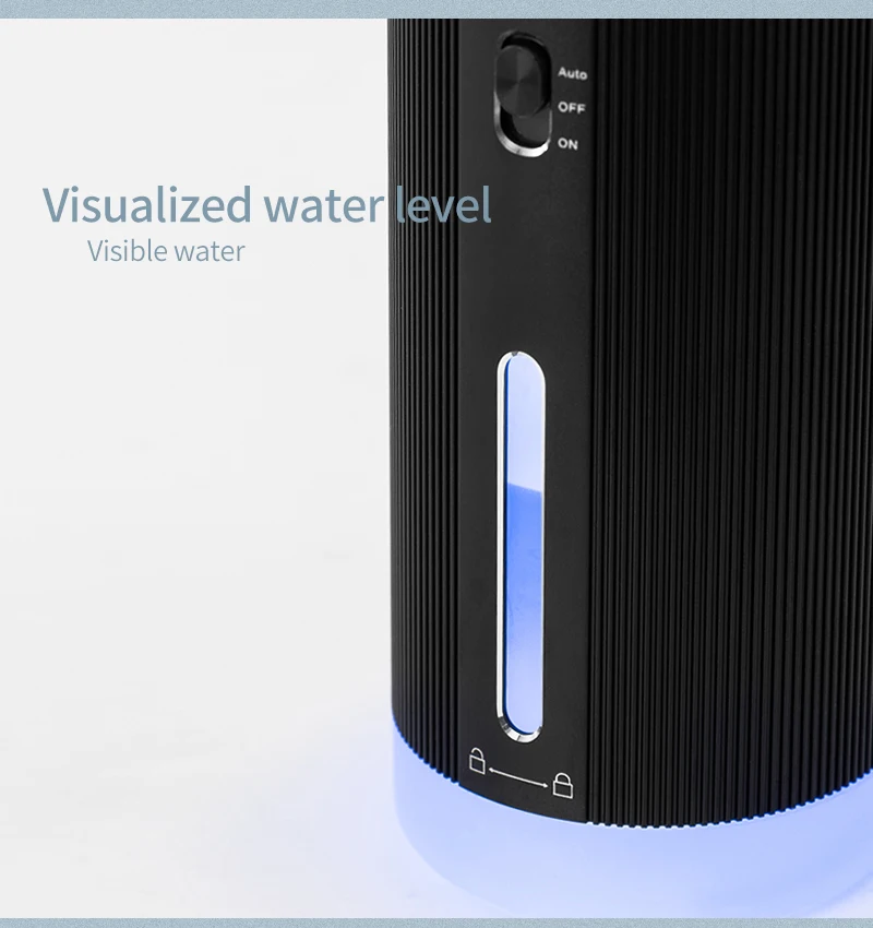 manufacturer induction sterilizer mist Alloy 180ml automatic handy rechargeable mini portable humidifier with humidity sensor