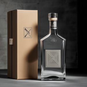 Bouteille en verre ronde de haute qualité de 750 ml, écologique, whisky, <span class=keywords><strong>tequila</strong></span>, vodka, liqueur, étiquette sérigraphiée, emballage, utilisation sûre de l'eau - Product Image 6