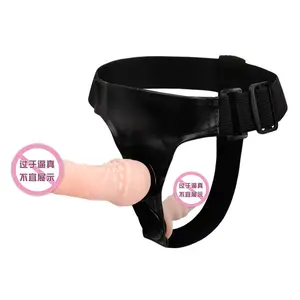 Strap On Realistische Dildo Broek Voor Mannen Dubbele Dildo 'S Met Ringen Man Strapon Harnas Riem Volwassen Games Seksspeeltjes