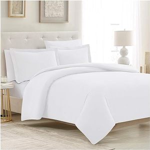 Parure de draps en coton 100% Cloudland, vente en gros, coton égyptien, 300 fils, blanc plat, hôtel - Product Image 1