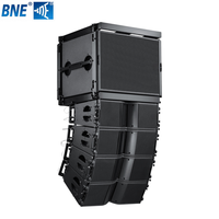 Enceinte Line Array LA212 - Double 12 pouces 2 voies 4/8 Ohm pleine gamme passive mono/stéréo pour usage intérieur/extérieur, boîtier en bois/métal