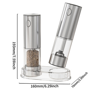Wholesale Automatic <b>Pepper</b> Salt and USB Rechargeable Adjustable Coarseness Spice Mill for Kitchen Tool - Product Image 4
