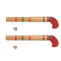 Holz Pop Gun Toy Jungen und Mädchen Weihnachts geschenk Safe Holz spiel Pop Gun
