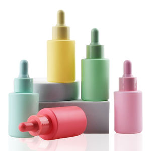 Botella de Vidrio Transparente Azul Esmerilado de 1oz 30ml 50ml con Tapa con Gotero para Aceite, Envase para Cosméticos, Cuidado de la Piel y Aceites Esenciales - Product Image 2