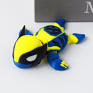 Quà Tặng đầy màu sắc PLA 3D trẻ em hành động thân thiện với môi trường vật liệu vashine 3D in vui Wolverine trang trí Rùa Biển - Product Image 6