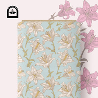 Tissu en coton floral Topoints pour robes, impression numérique, motifs personnalisés AAB