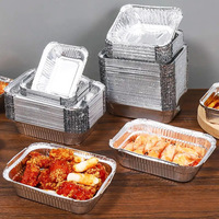 Conteneurs alimentaires jetables en PP et aluminium de 320 ml, moulés en pâte, de qualité alimentaire, pour la restauration aérienne, vente en gros, personnalisables en usine, moules de cuisson