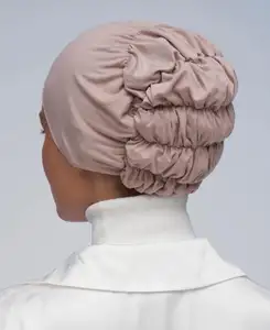 저지 보닛 Hijab 모자 내부 로프 디자인 Hijab 스카프