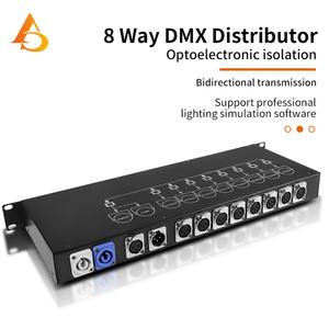 Convertidor de Señal AICPOSE de 8 Puertos para Iluminación de Escenarios de DJ y Discotecas, Expansor de Red DMX de 8 Vías - Product Image 1