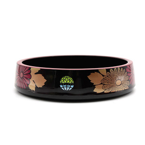 <span class=keywords><strong>Plateau</strong></span> à <span class=keywords><strong>sushi</strong></span> de style japonais Newell, motif floral noir et rouge, pour servir les nigiri et les rouleaux <span class=keywords><strong>maki</strong></span> - Product Image 1