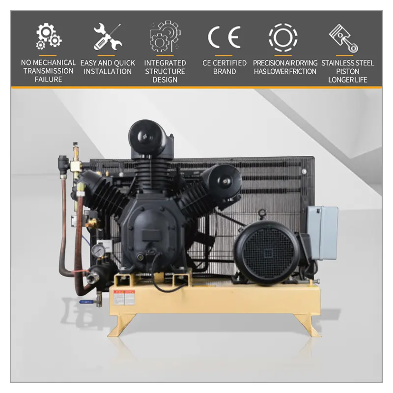 Compressore d'aria ad alta pressione del compressore 40 bar del compressore d'aria del compressore 30bar 2000l/mn per la soffiatrice dell'animale domestico