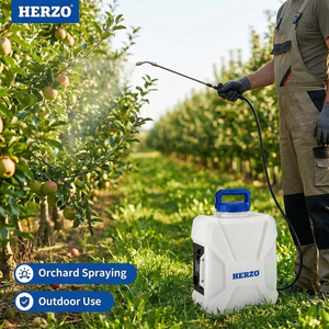 Pulvérisateur à dos HERZO 20V avec pistolet à gâchette, capacité de 12 L, pression de 4,0/5,0 bars, portée de pulvérisation de 1 à 10 m, pour l'utilisation dans les jardins et l'agriculture - Product Image 4