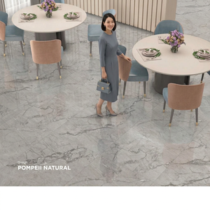 Azulejos de porcelana cerámica brillante Opal Grey de 800x1600 mm, diseño moderno de piedra gris para proyectos de interior de alta gama. - Product Image 6