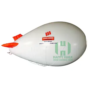 0.18mmPVC 4m inflável dirigível hélio balão diversões parque