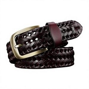 Long Lasting Cow Hide Leather Black Color Steel Buckle Vintage Fashionable Durable Eco-Friendly Waterproof Handmade Men's - Product Image 5