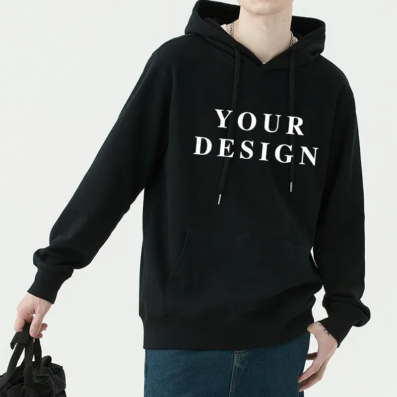 Hooded Sweatshirt Men S-5XL Jumpers Soft Oversized Hoodie Light Plate Long Sleeve Pullover Solid Women Couple Clothes Asian Size