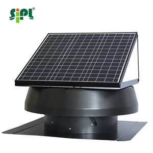 Ventilador Axial Solar de 40W para Techo, con Rodamientos de Bolas, IP68, Motor DC sin Escobillas, Carcasa de Acero Galvanizado, Turbina de Ventilación Giratoria de 360 Grados - Product Image 1