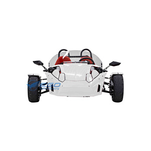 รถสามล้อไฟฟ้า EGO White Open Top แบบเปิดประทุน 3 ล้อ  แปลงสภาพเป็นรถสปอร์ตได้ พร้อมเบาะสีแดงและล้อสีดำ <150 แรงม้า - Product Image 3