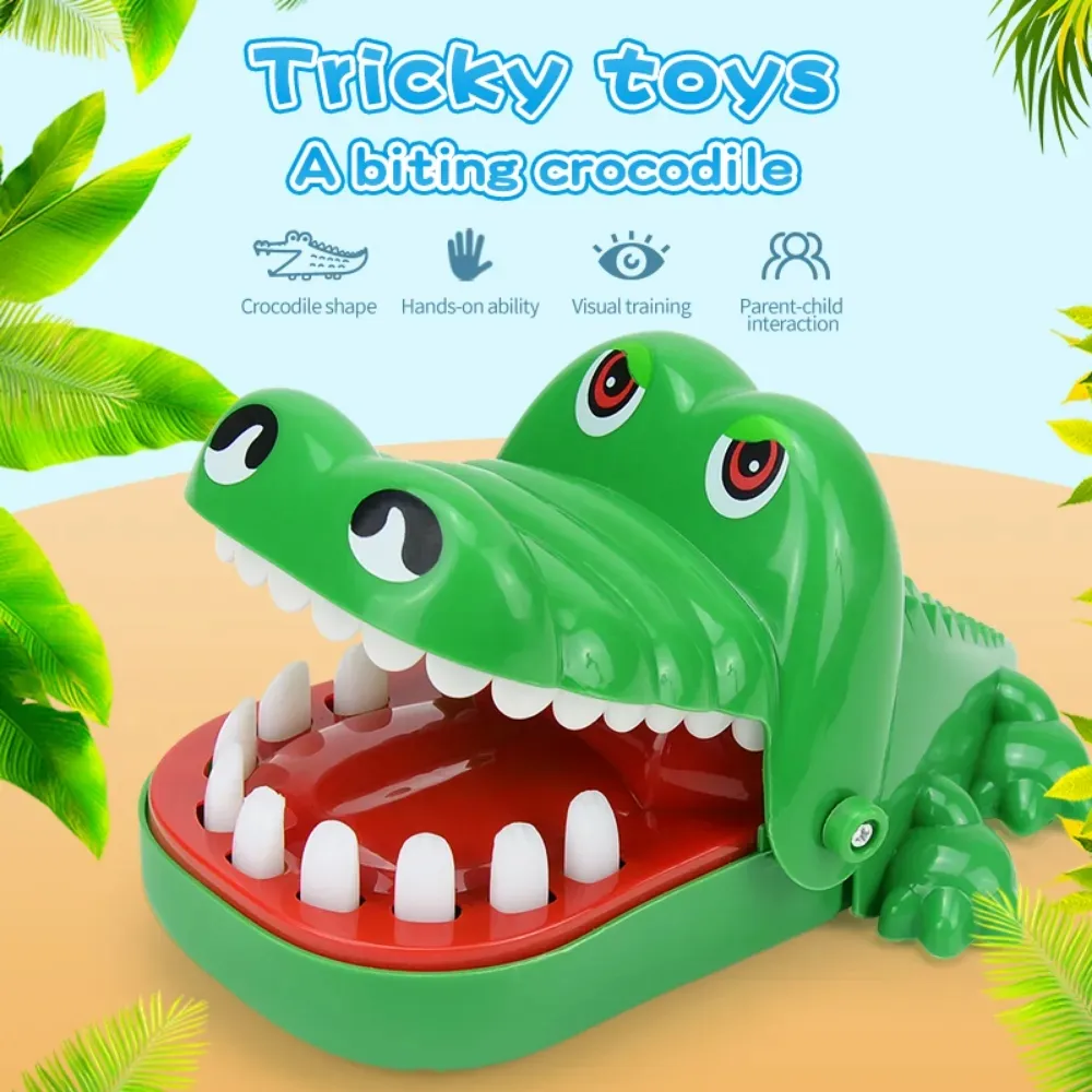 Doctor toys Crocodile Teeth Toys Game for Kids Crocodile Biting Finger Dentist Games Funny for Children Prank Toys