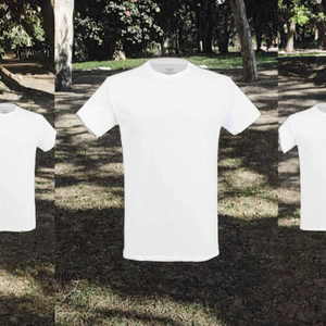 T-shirt en coton lourd 100 % pour homme, col rond, manches courtes, coupe oversize, uni, décontracté - Product Image 2