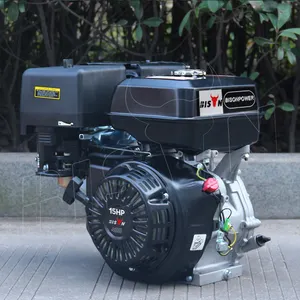 Bison (çin) generator tek silindirli geri tepme başlangıç 15 hp 420cc td190f benzinli motor gücü jeneratör için