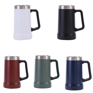 Atacado 473ml 709ml Cerveja Pint Stein Copo Termico Para Cerveja Aco Inox Aço Inoxidável Vácuo Térmico <span class=keywords><strong>Beer</strong></span> Cup Caneca - Product Image 1
