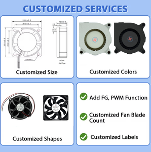 Ventilateur en plastique sans balais DC 8010 12V 0.36A 80x80x10mm 2000-3000 tr/min Électrique ODM pour boîtier d'ordinateur/ordinateur portable/routeur - Product Image 5