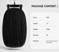 Dreadlocks synthétiques Springy Afro Kinky Twist Butterfly Locs de 12 pouces, 100g, double trame, pour femmes africaines