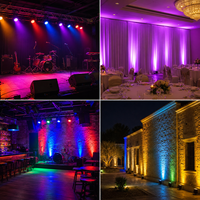 18PCS*10W LED 4-en-1 Par Light 25 °   Wash Angel Projecteur LED Par Can à intensité linéairement variable pour scène, discothèques, événements et fêtes
