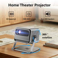 Proyector DLP Inteligente OEM Android Wi-Fi con Enfoque Automático TOF y Corrección Trapezoidal, Proyector para Exteriores con Caja de Empaque Personalizada, Mayorista