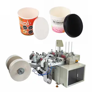 Recyclable Plastic Cup Lid Cover Thermoforming Making Machine Disposable Lid Making Machine for sale