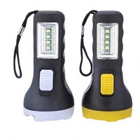 Senter Mini Plastik Murah Lampu Darurat Kecil Baterai AA Portabel 5W-10W IP54 100-1000 Lumens Senter LED Saku Kotak Berwarna