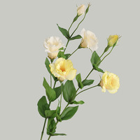 Bunga Simulasi Desainer Bahan Polyester Lembut untuk Florikultura, Ukuran 80CM4, Eustoma, untuk Pernikahan dan Dekorasi Rumah, Buket Cetak Sablon
