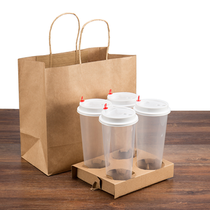 Zhigukeyoyo — <span class=keywords><strong>sac</strong></span> en papier <span class=keywords><strong>kraft</strong></span> biodégradables écologique, <span class=keywords><strong>sac</strong></span> à emporter avec fenêtre transparente - Product Image 1
