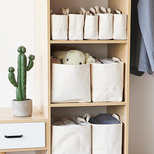 Bolsas de Almacenamiento de Lona Cotton Road, Organizador de Ropa Rectangular de Gran Capacidad para Armario de Dormitorio, Bolsa de Tela a Prueba de Polvo - Product Image 1