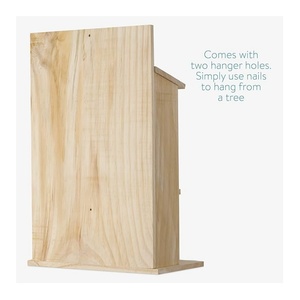 Divertida Barra de Nueces para Ardillas, Caja de Madera Resistente para Ardillas, Barra de Nueces, Caja de Comida para Ardillas, Comedero para Ardillas con Forma de Casa de Árbol - Product Image 5