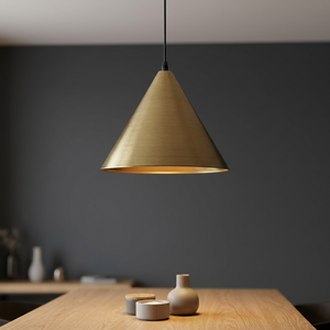 Luxury Matt Polish Brass Pendant <b>Lights</b> Stylish Hanging LED Dimmable <b>Ceiling</b> <b>Light</b> for Home Decor Living Area Dining Space - Product Image 2