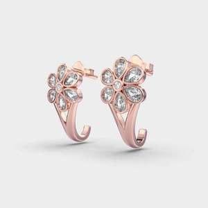 Designer Round Brilliant Moissanite <b>Stud</b> Earrings Luxury 925 <b>Sterling</b> <b>Silver</b> Premium Jewelry for Women - Product Image 4