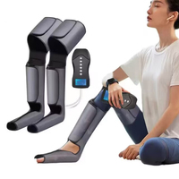 Masseur de pieds et de jambes à compression d'air rechargeable, stimulateur de circulation, thérapie complète Shiatsu, massage des mollets et des cuisses pour soulager la douleur