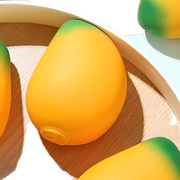 Mainan Squishy Bentuk Mangga Lucu, Slow Rising, Lembut, Pereda Stres, Simulasi Buah untuk Anak-anak dan Dewasa