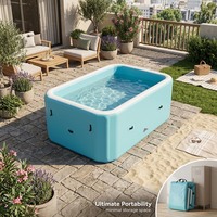 Bain à remous gonflable, piscine de nage, spa portable d'extérieur, baignoires de bain de glace