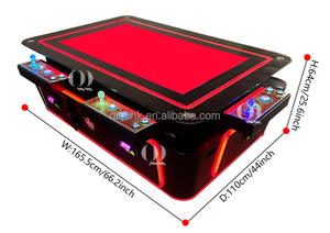 QIQU Reliable 6 Player 55 Inch Fish <b>Table</b> Skill Machine Arcade Fishing <b>Game</b> Cabinet For Adult Entertainment Center Maquina - Product Image 5