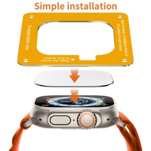 ฟิล์มกันรอยหน้าจอสำหรับ Apple Watch Ultra 3 พร้อมอุปกรณ์ติดตั้งง่าย ขนาด 49 มม. ป้องกันแรงกระแทก กระจกนิรภัย HD สำหรับ Watch Ultra 3 - Product Image 6
