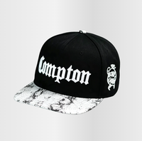 Gorra Snapback Deportiva Casual de 6 Paneles con Visera Plana, 100% Algodón, Unisex, con Logotipo Bordado Personalizado OEM, Diseño Hip Hop e Impresión Múltiple